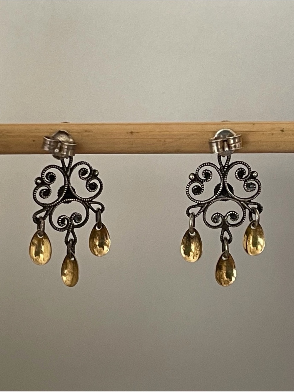 Vintage Norwegian Earrings. Sterling.